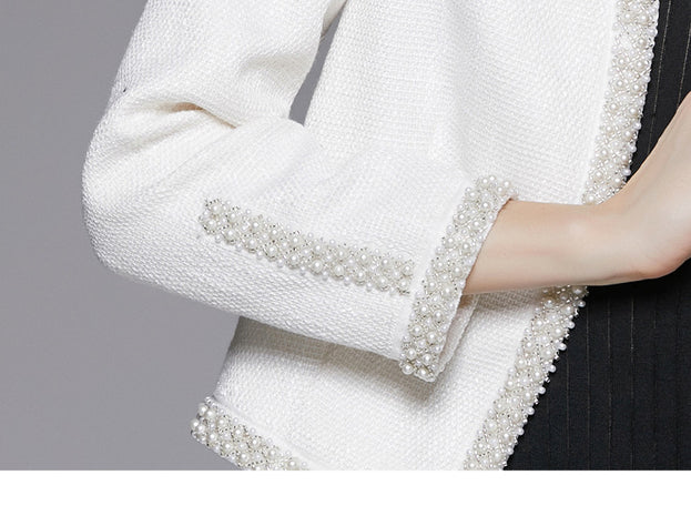 Temperament Slim Wool Fabric Short Jacket