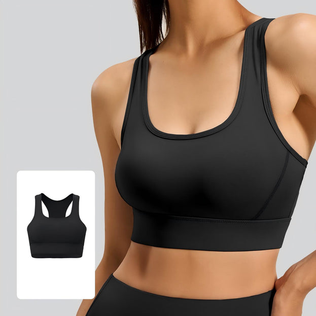 Fitness Yoga Sports Vest with V-Shaped Fastening Buttons