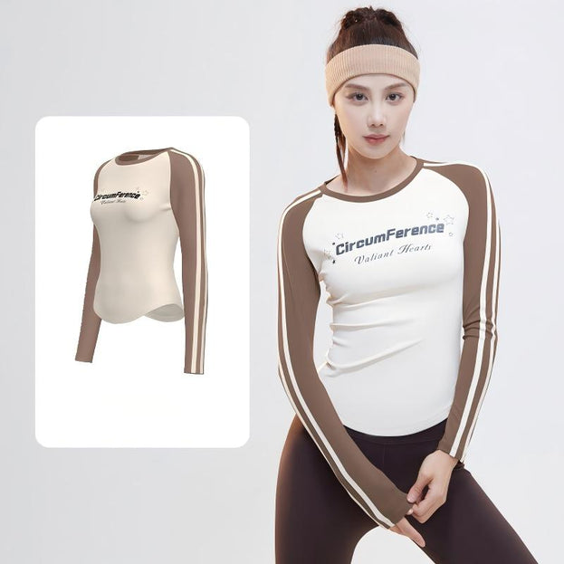Vintage Crewneck Letter Print Sport T-Shirt