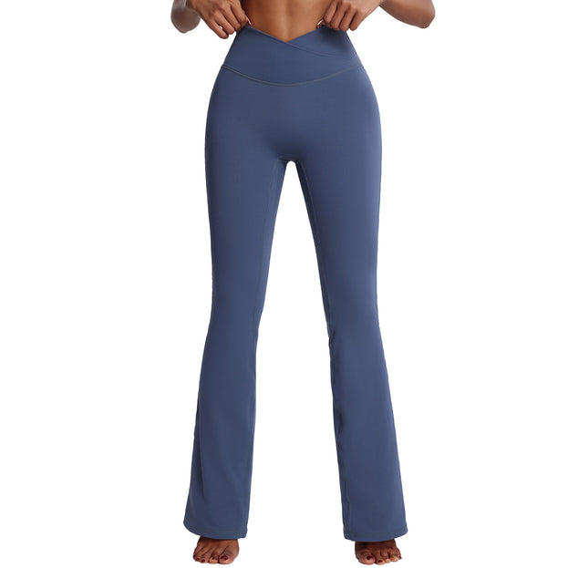 Women's High-Waisted Sporty Tight Wide-Leg Pants