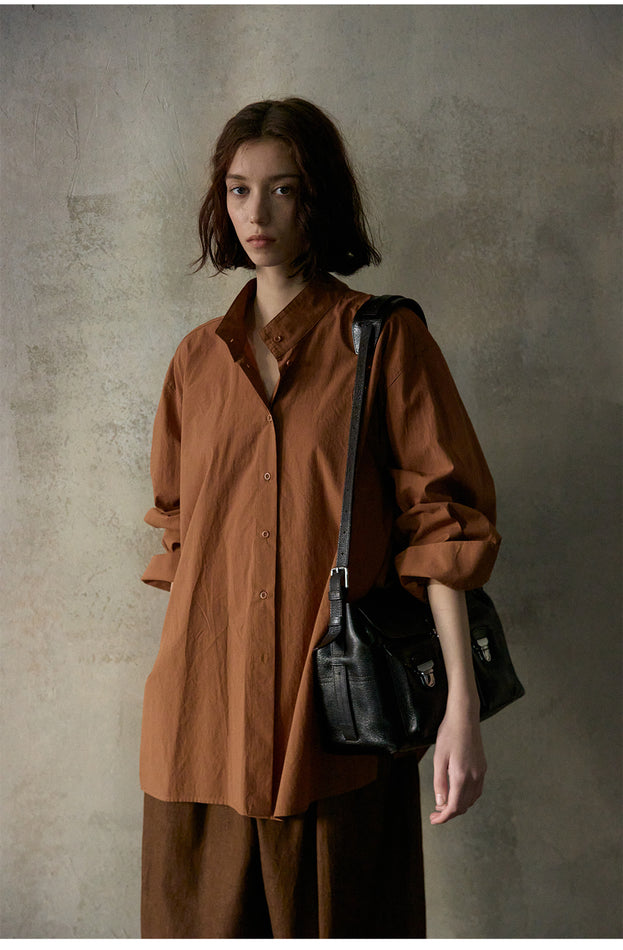 Long-Staple Cotton, Light And Simple, Comfortable For Commuting Women Blouse