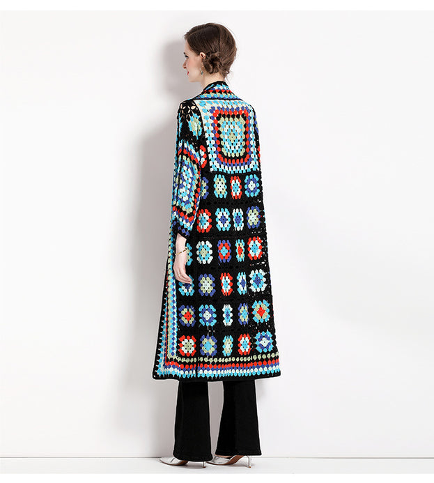 Travel Holiday Knitted Shawl Cardigan