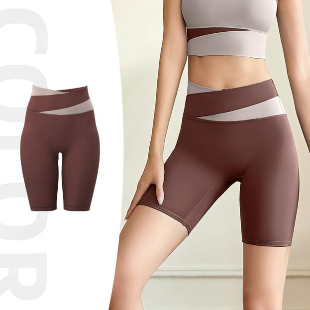 Women's Colorblock Casual Breathable High Elastic Yoga Pants