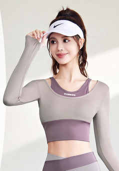 Multi-Color Yoga Fitness Long-Sleeved Women's Shirt