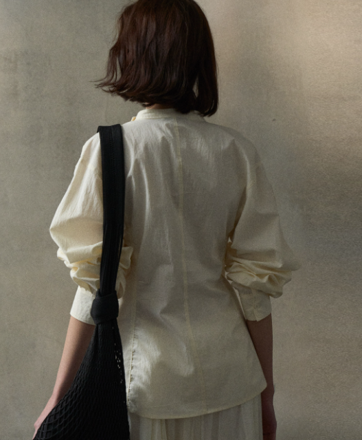 Summer Casual Loose Commuting Round-neck Simple Long-sleeved Women Blouse