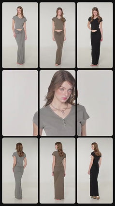 Summer Hot Girl Sexy Beautiful Casual Commuter top