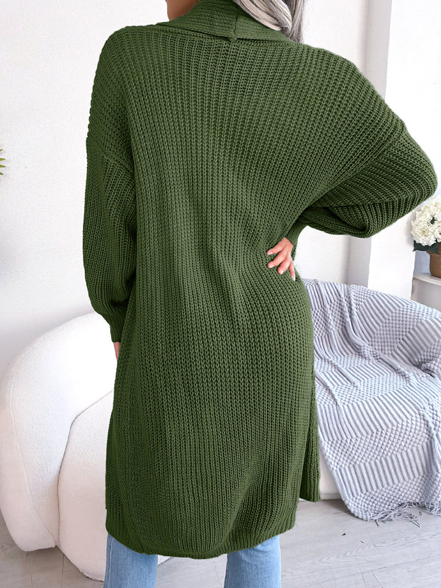 Casual Lapel Long Cardigan Sweater Coat