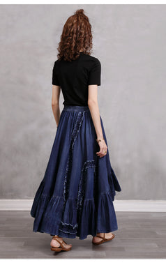 The New Irregular Denim Skirt