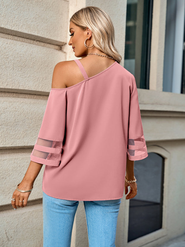 New Women's Fashion Casual Solid Color Metal Buckle Single Shoulder Clothes