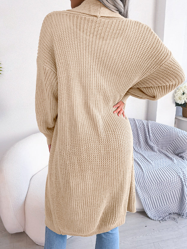 Casual Lapel Long Cardigan Sweater Coat