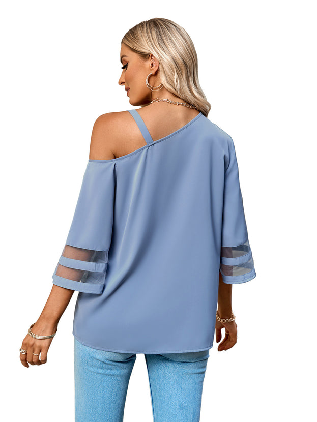 New Women's Fashion Casual Solid Color Metal Buckle Single Shoulder Clothes
