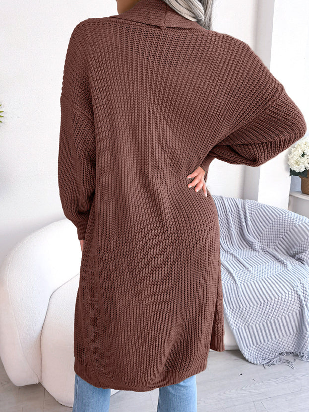 Casual Lapel Long Cardigan Sweater Coat