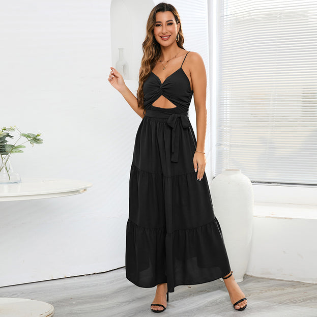 Fashionable and Slim Fitting Style Bra and Strap Dress