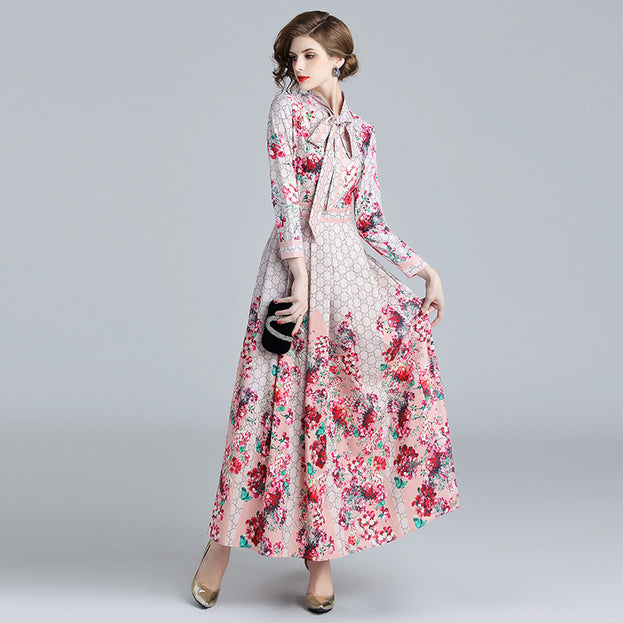 Floral Print Dress in Pink