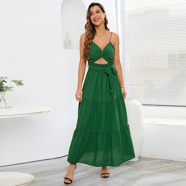 Fashionable and Slim Fitting Style Bra and Strap Dress