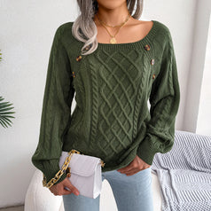 New Casual Long-Sleeved Crewneck Sweater