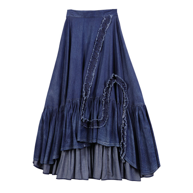 The New Irregular Denim Skirt