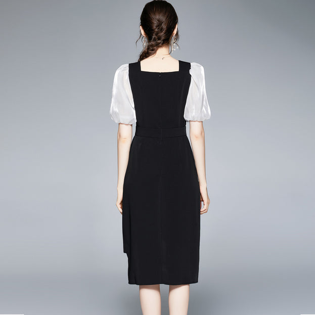 French Short - Sleeved Style Retro Dress