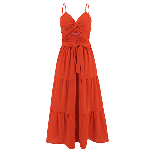 Fashionable and Slim Fitting Style Bra and Strap Dress
