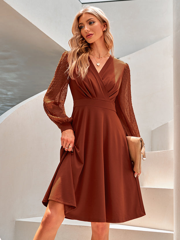 The New Trend V-Neck Dress