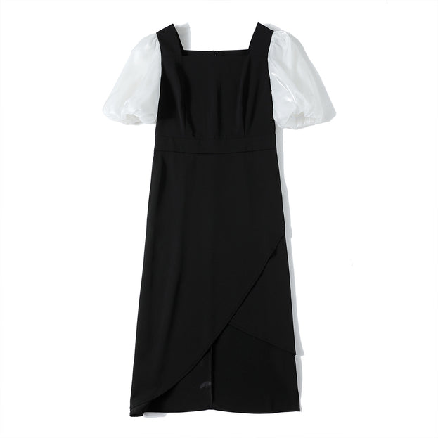French Short - Sleeved Style Retro Dress