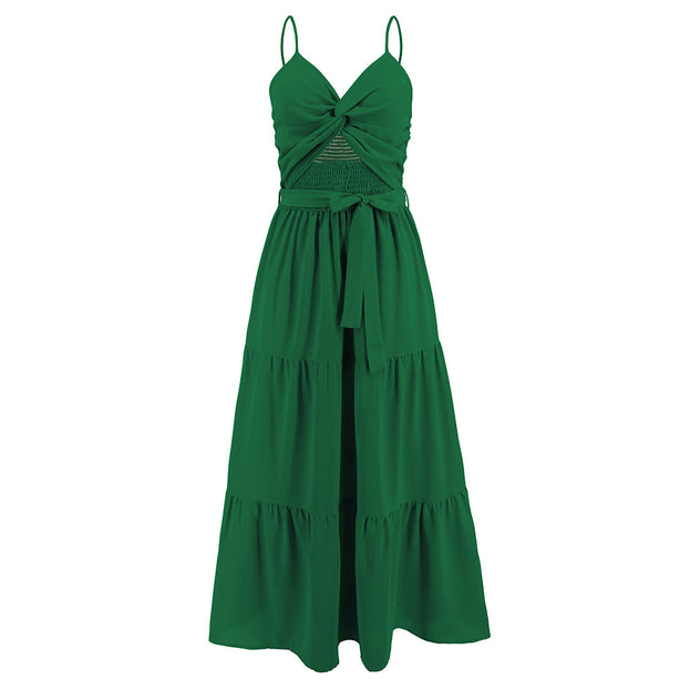 Fashionable and Slim Fitting Style Bra and Strap Dress