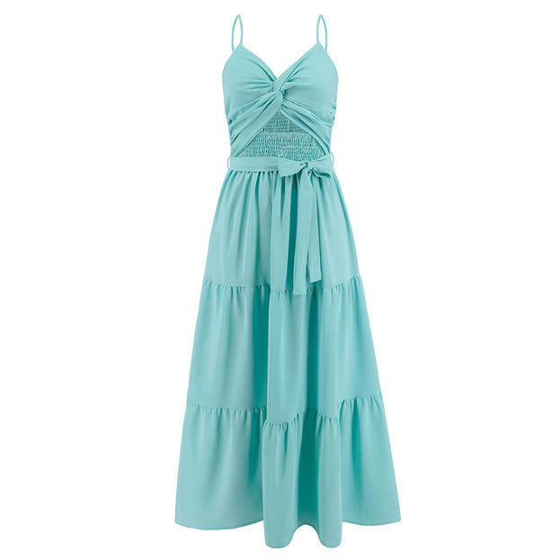 Fashionable and Slim Fitting Style Bra and Strap Dress