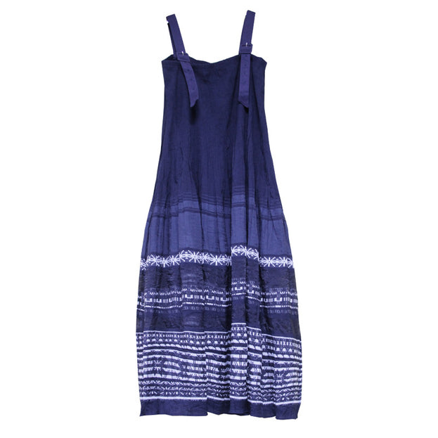 New Sling Skirt Vintage Embroidered Pleated Dress