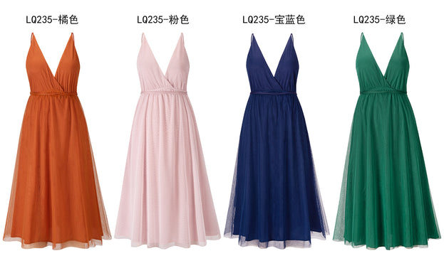 New Sling Dress Sexy Mesh Gauze Flowing Dress