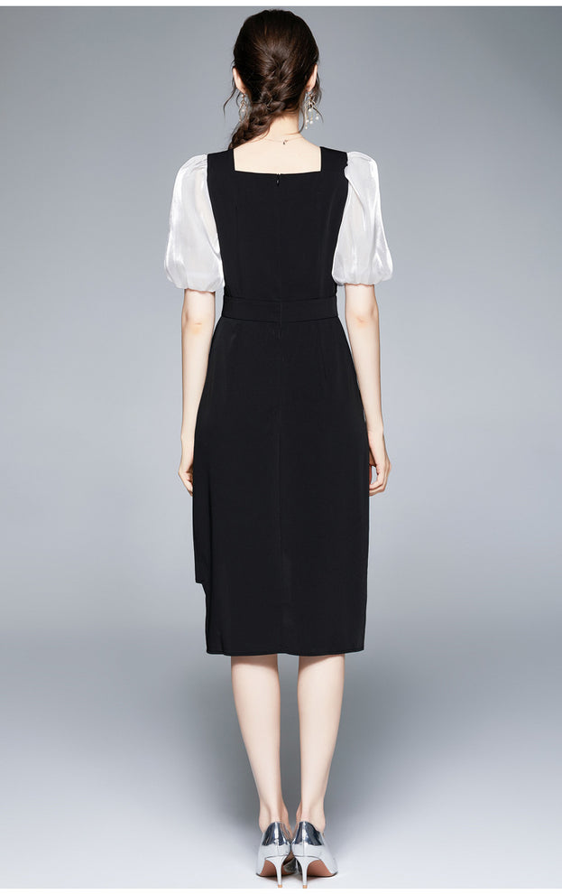 French Short - Sleeved Style Retro Dress