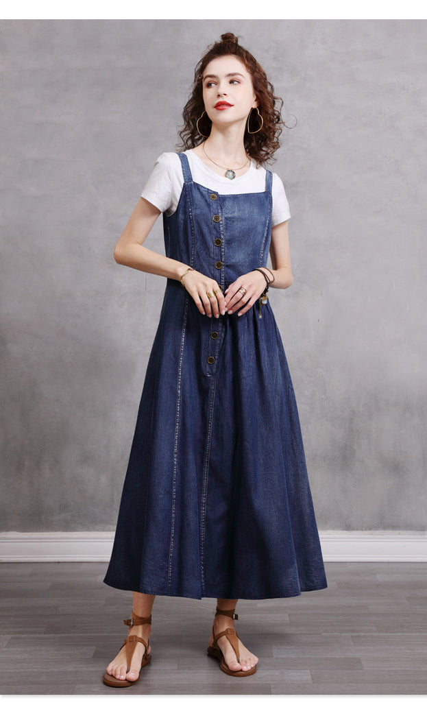 Suspenders Denim Skirt 2023 New Summer Dress