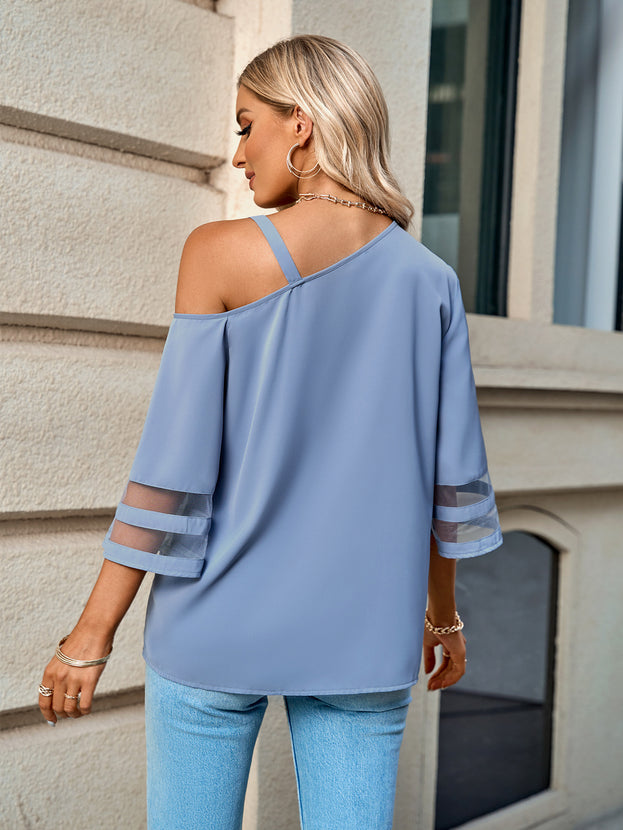 New Women's Fashion Casual Solid Color Metal Buckle Single Shoulder Clothes