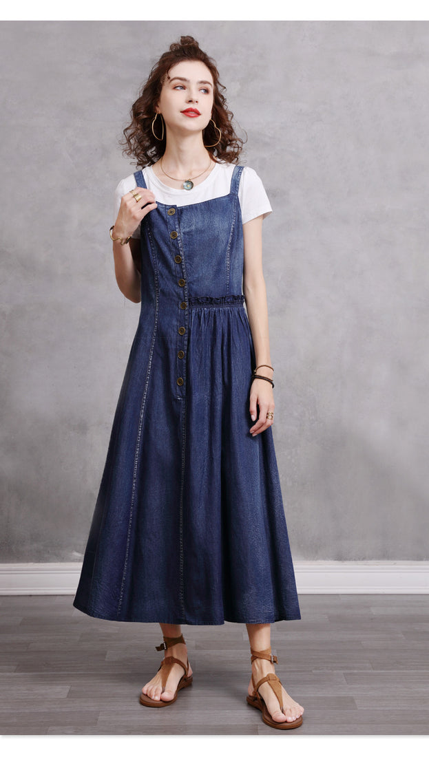 Suspenders Denim Skirt 2023 New Summer Dress