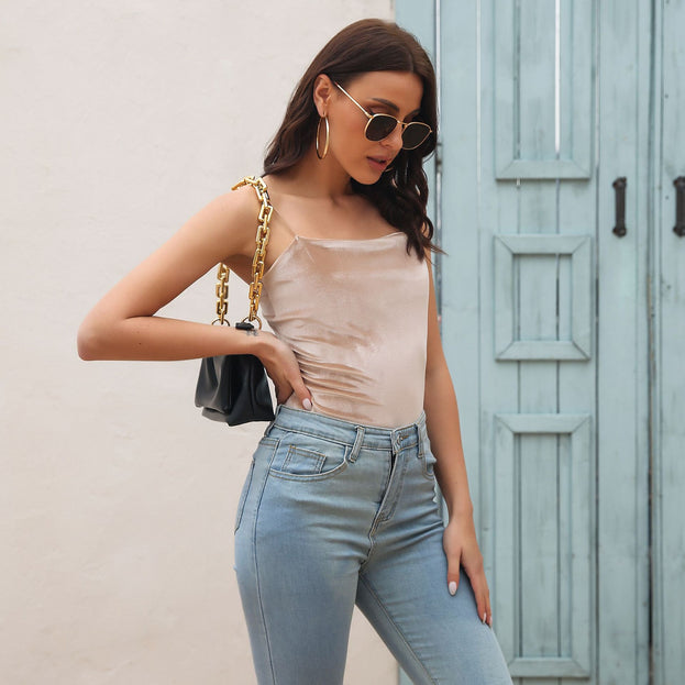 Velvet Camisole Women's Retro Bottoming Top