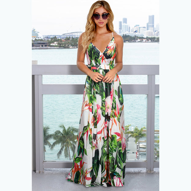 Bohemian Floral Long Dress