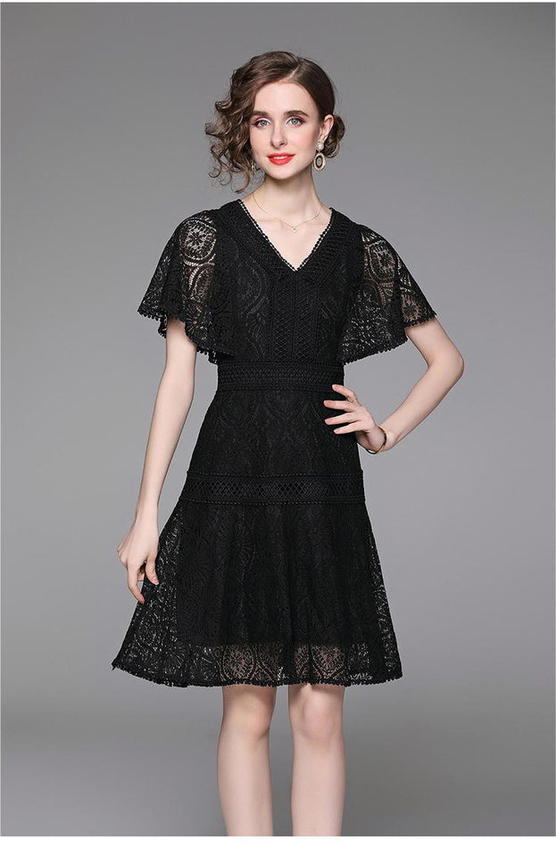 Lace V-Neck Dress