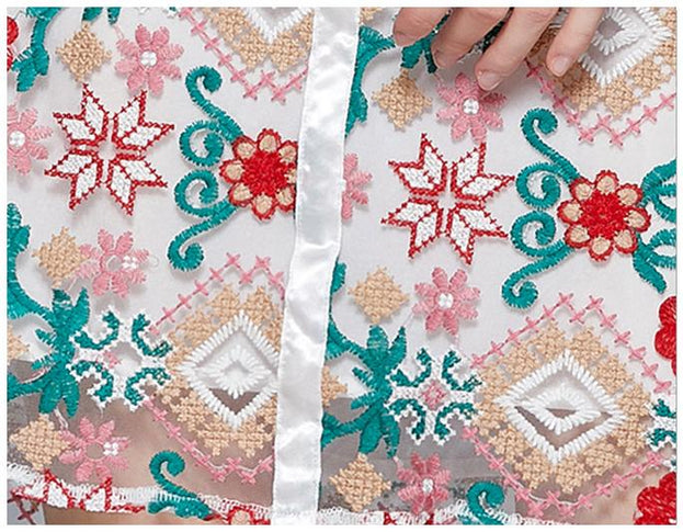 Floral Embroidered Dress