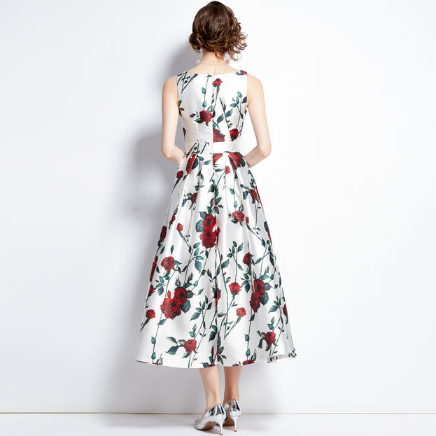 Vintage Printed Dress