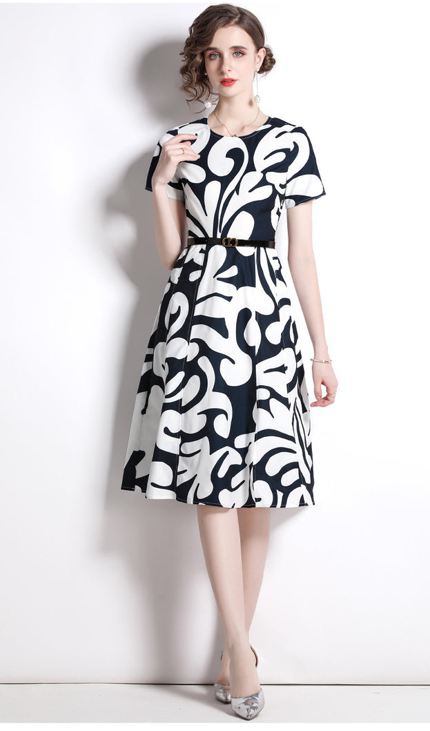 Vintage Printed Dress