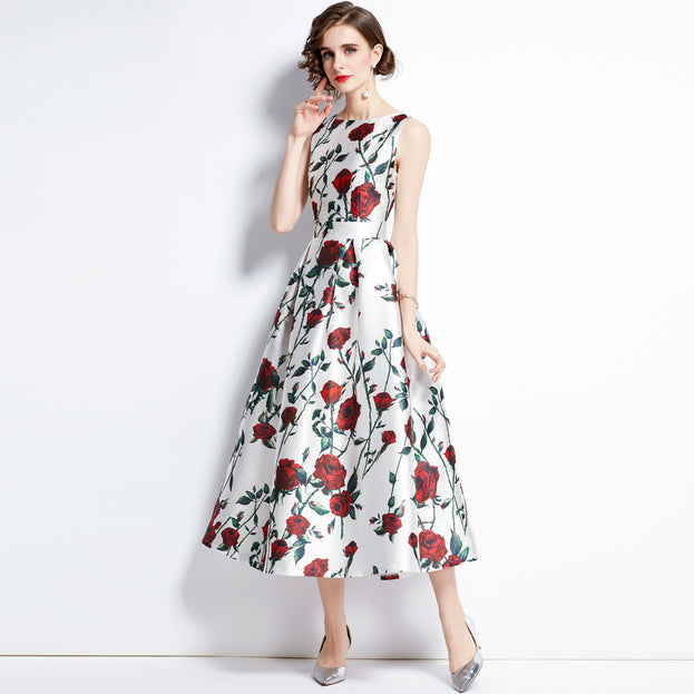 Vintage Printed Dress