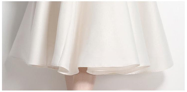Temperament Retro Waist Slimming Dress Suspender Large Skirt Dress