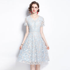 Fashion Show Slim Lace Skirt Long Skirt Dress