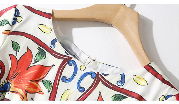 Vintage Printed Dress