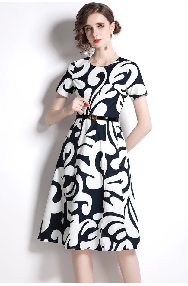Vintage Printed Dress