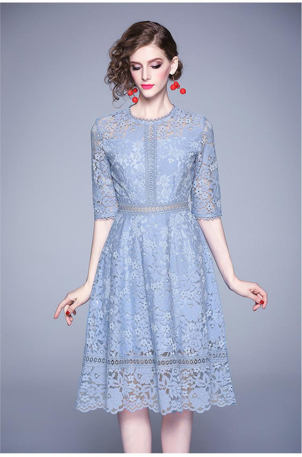 Solid Color Slim Dress