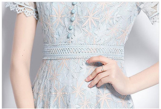 Fashion Show Slim Lace Skirt Long Skirt Dress