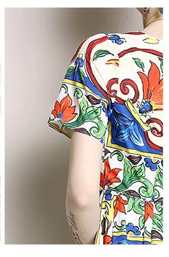 Vintage Printed Dress
