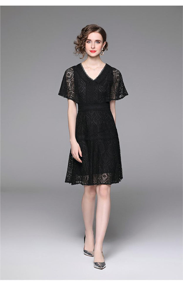 Lace V-Neck Dress