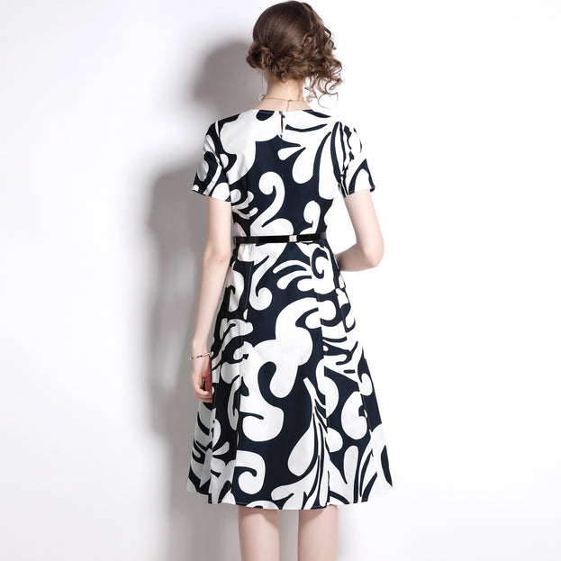 Vintage Printed Dress