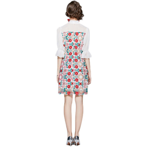 Floral Embroidered Dress
